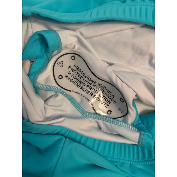 NEW Summer Mae Turquoise‎ Flowy Halter 2pc Swimdress Tankini w/ Shorts, Large - Picture 5 of 6